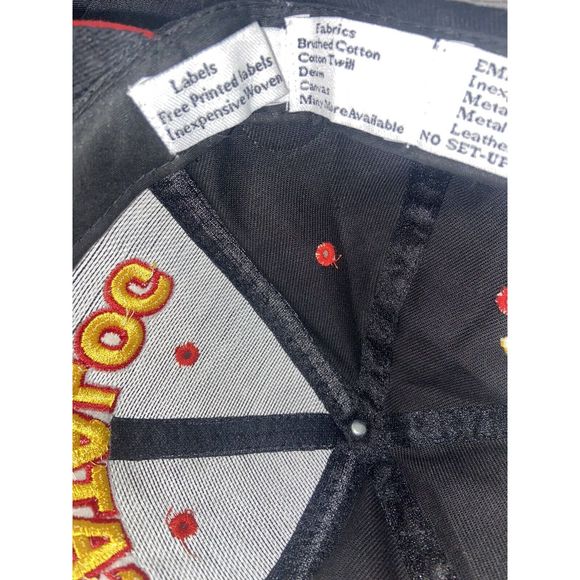 Vintage Hat Catalog Cap GRANT CUSTOM ADVERTISING Strapback Black 60s RARE - Picture 6 of 9